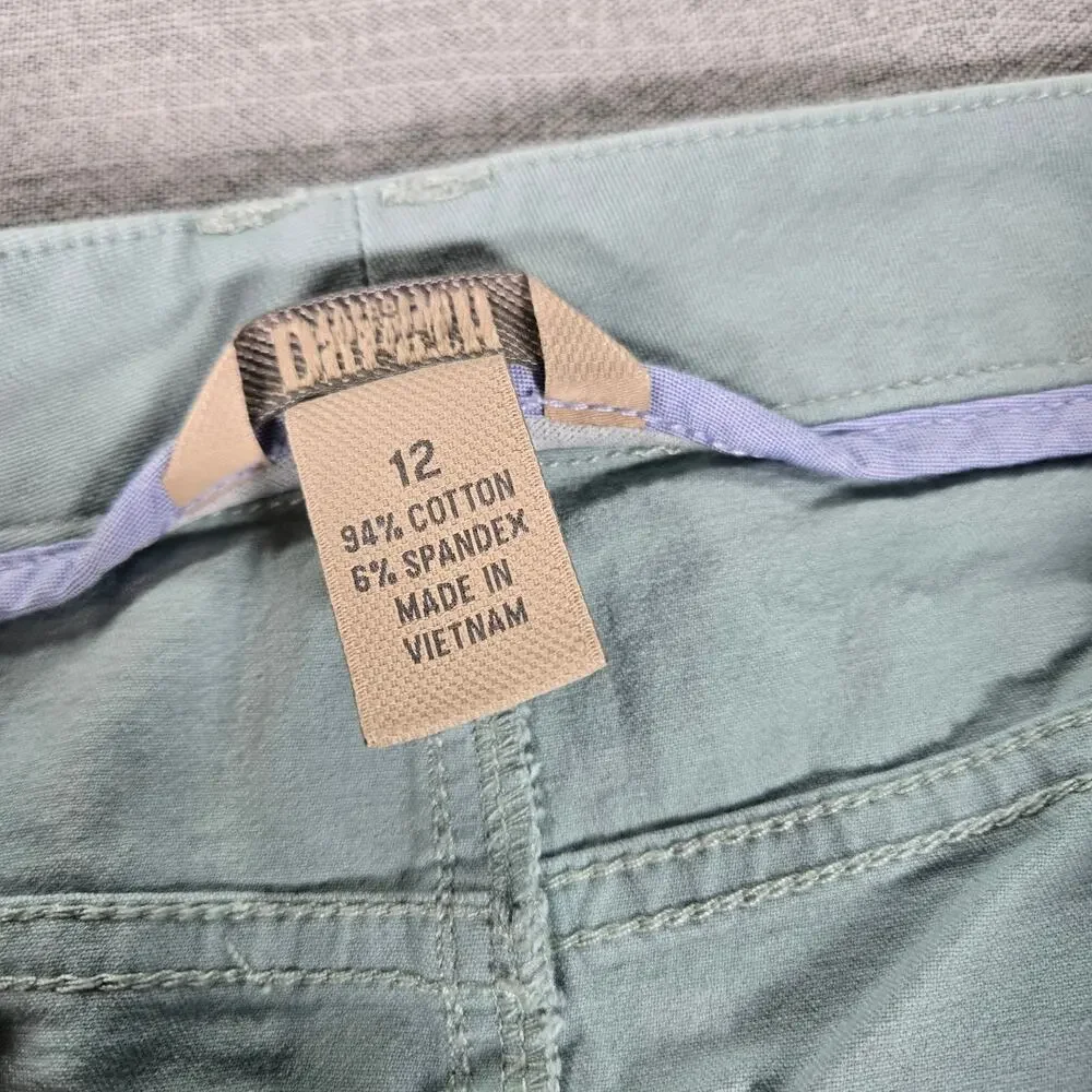 Duluth Freewill Twill Skirt Wom Sz 12 Cotton Stretch Spring Summer Everyday EUC